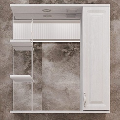 Stella Polare Мебель для ванной Кармела 75 люкс белое серебро – фотография-15